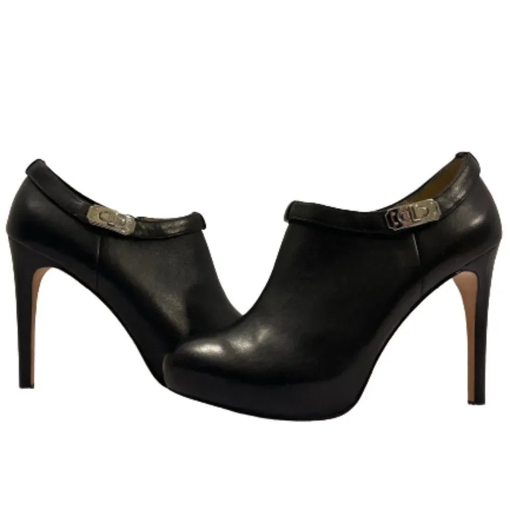 Coach Black Leather Delilah Booties size 10 - Picture 4 of 14